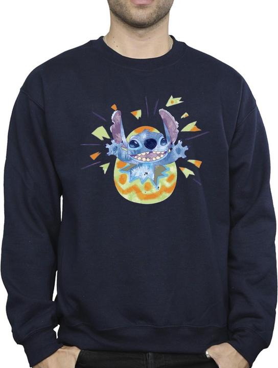 Actual product image Disney Mens Lilo & Stitch Cracking Egg Sweatshirt (XL)
