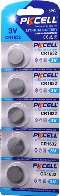 Actual product image Pkcell CR 1632 (5 pcs., CR1632, 120 mAh)