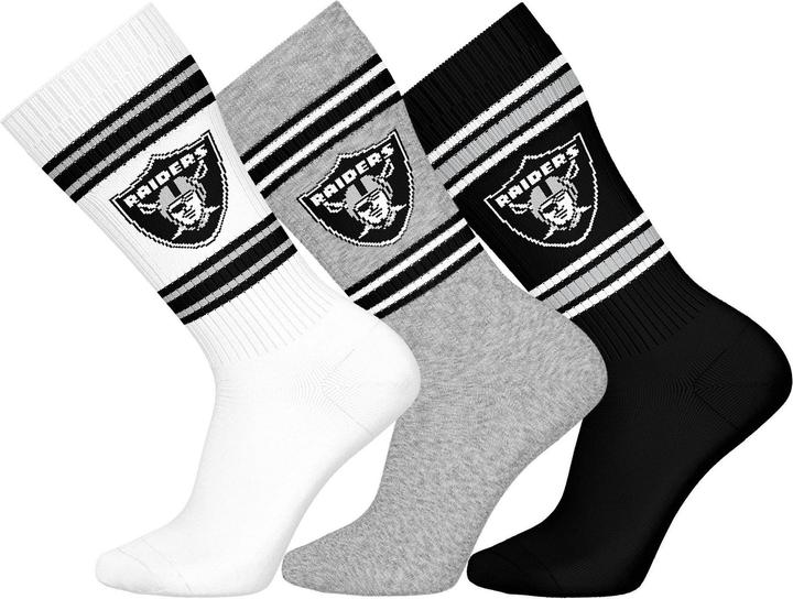 Image du produit Barefoot Las Vegas Raiders 3pk Crew Socks 39-42 (39 - 42)