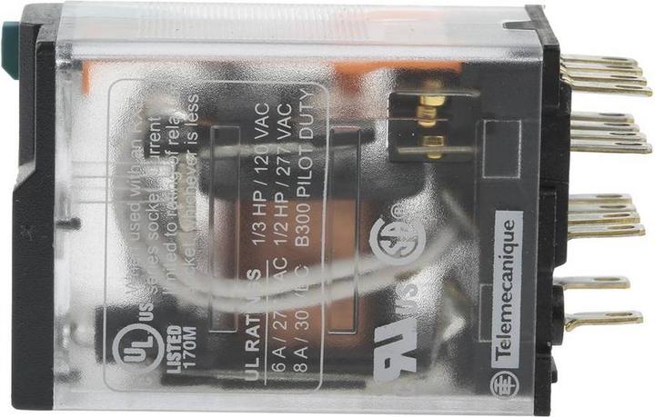 Produktbild TE Sensors 14 pin relay 24 Vdc coil 4PDT,6 A w/led