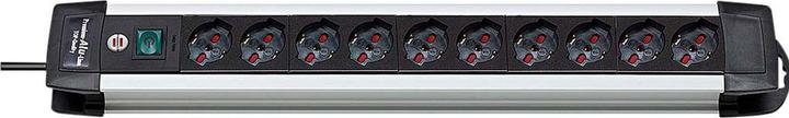 Immagine prodotto Brennenstuhl Steckerleiste Premium Alu-Line 10x Italienische Steckdose Typ L (P17/11) - Italienischer Stecker Typ (10x, 3 m)