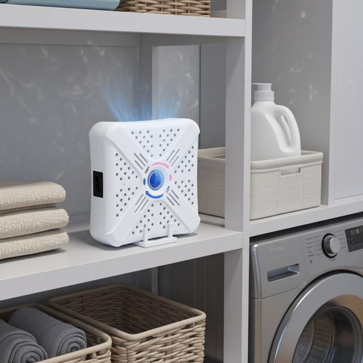 Actual product image Ideoon Mini Luftentfeuchter 250ml mit Silica Gel Kügelchen, 25W