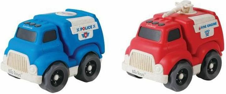 Actual product image Lexibook Bioplastic fire engine and police car, 18 x 11 x 13 cm (2 pieces)