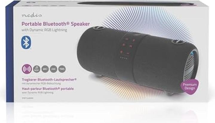 Produktbild Nedis Bluetooth-Lautsprecher - max. Batteriespielzeit: 6.5 Std - Handgerät - 40 W - Stereo - Eingeba (6.50 h, Akkubetrieb)