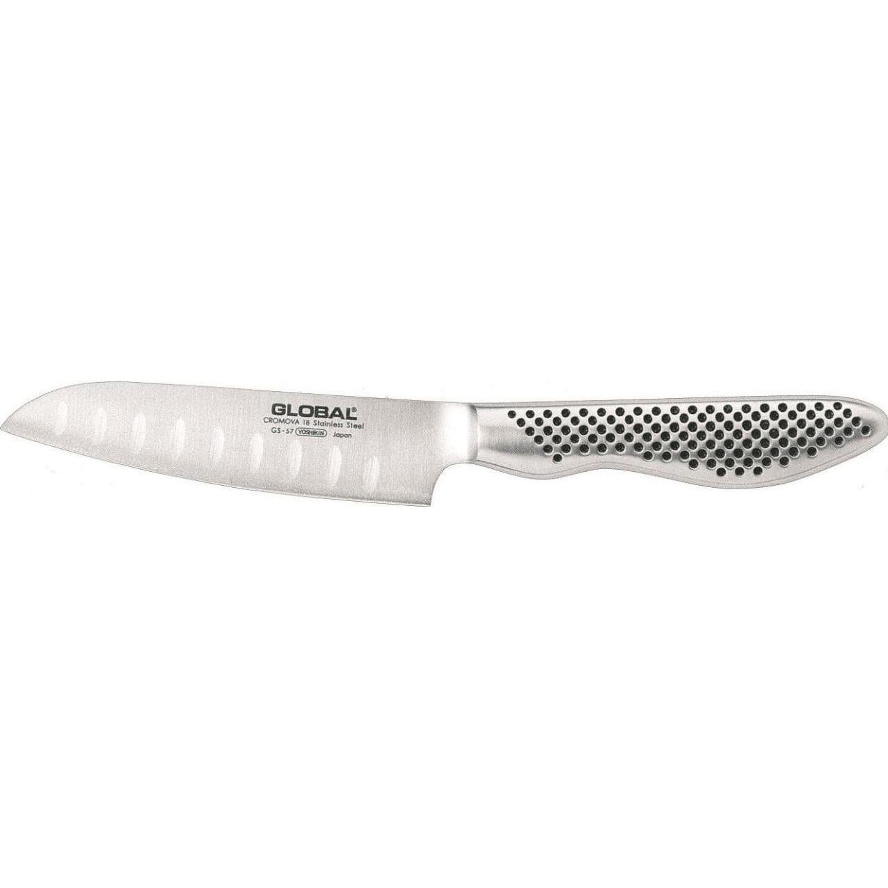 Global Messer Global GS-57 Santokumesser mit Kullen 11 cm (11 cm) (1401 GS-57)