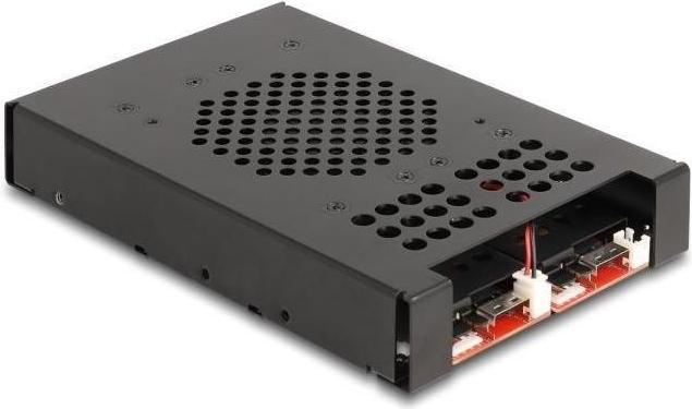 Actual product image Delock 3.5? Removable frame for 2 x M.2 NVMe SSD with Slim SAS