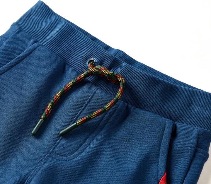 Produktbild vidaXL Kinder-Trainingshose Blau 104,Material: 50 % Baumwolle. 50 (104)