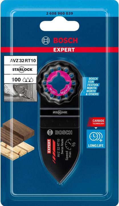 Produktbild Bosch Professional Zubehör EXPERT Sanding Finger Fine AVZ 32 RT10 Schleifplatte für Multifunktionswerkzeuge, 32 x 50 mm (Rt10)