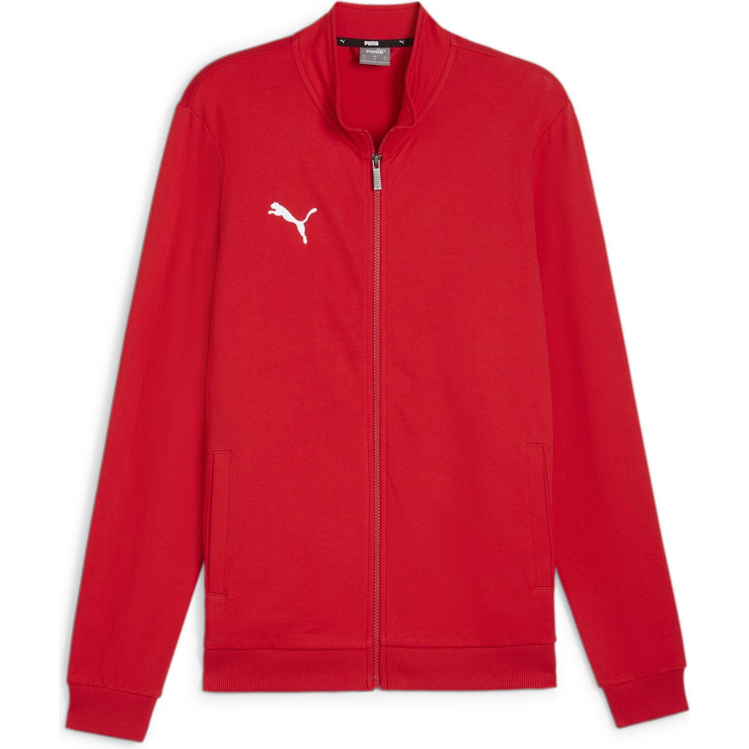 Puma, Herren, Laufjacke, teamGOAL Casual Tracktop (XXL), Rot, XXL