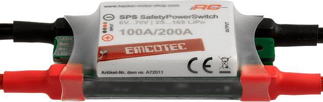 Actual product image Hacker Safety switch SPS SafetyPowerSwitch 70V 100/200A