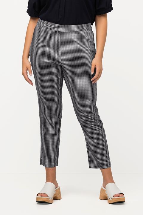 Produktbild Ulla Popken 7/8-Bengalinhose Sienna, Vichykaro, hochelastisch (52)