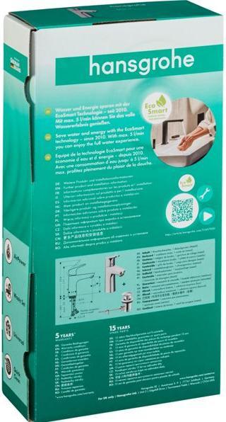 Produktbild hansgrohe Focus Einhebel-Waschtischarmatur 100 mit Zugstangen-Ablaufgarnitur