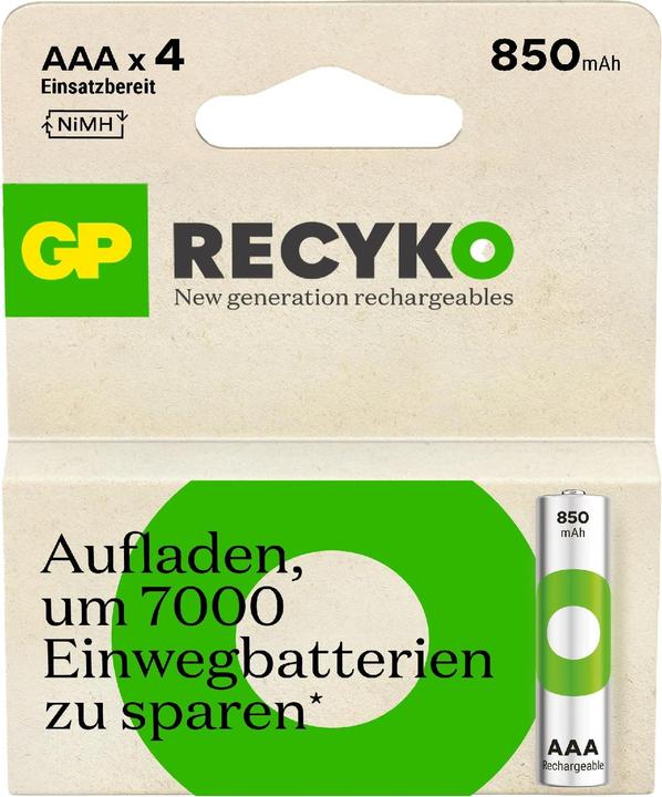 Immagine prodotto GP Batteries Batterie ricaricabili altre (4 pz., AAA, 850 mAh)