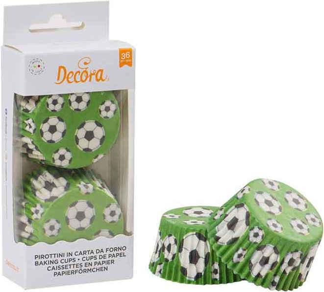 Produktbild Decora Cupcake Förmchen Fussball (5 cm)