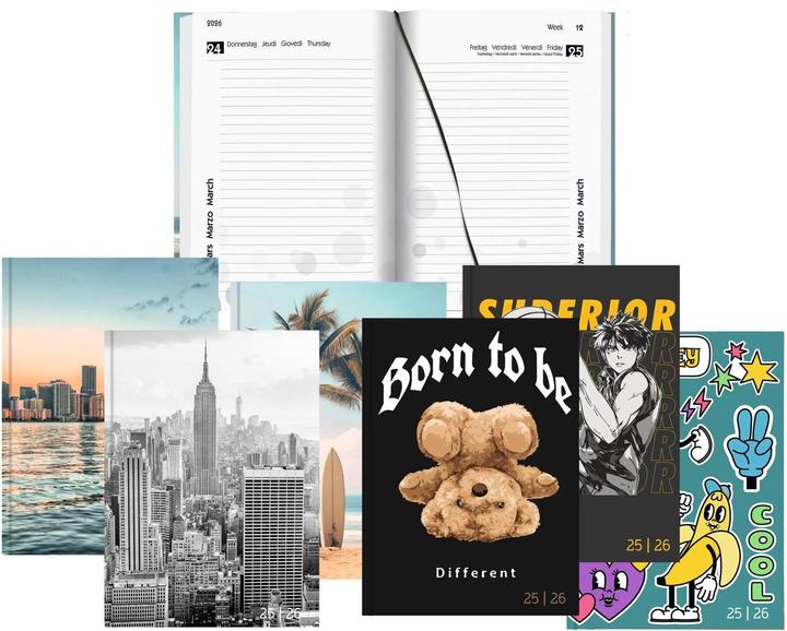 Produktbild Biella Schüleragenda mydiary (12 x 16.5 cm, Deutsch, Französisch, Italienisch, Englisch)