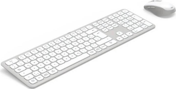 Actual product image Hama WK-550 Wireless keyboard and mouse set white (DE, Wireless)