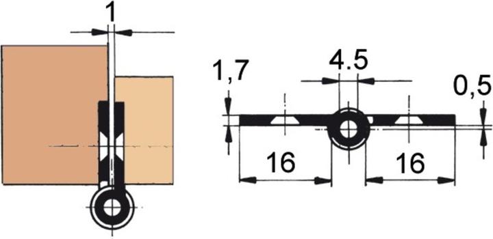 Immagine prodotto Werkstarck Cinghie per mobili FS, diametro del rullo 8 mm (Striscia perforata, 1 pz.)