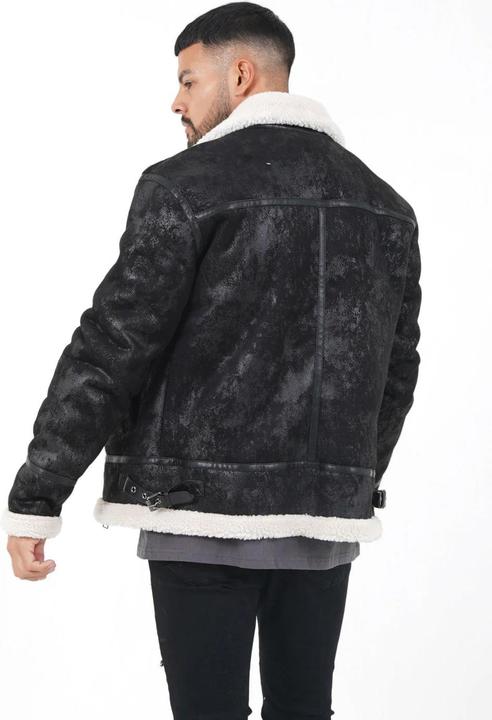Actual product image Sixth June faux outon reversible leather jacket (M)
