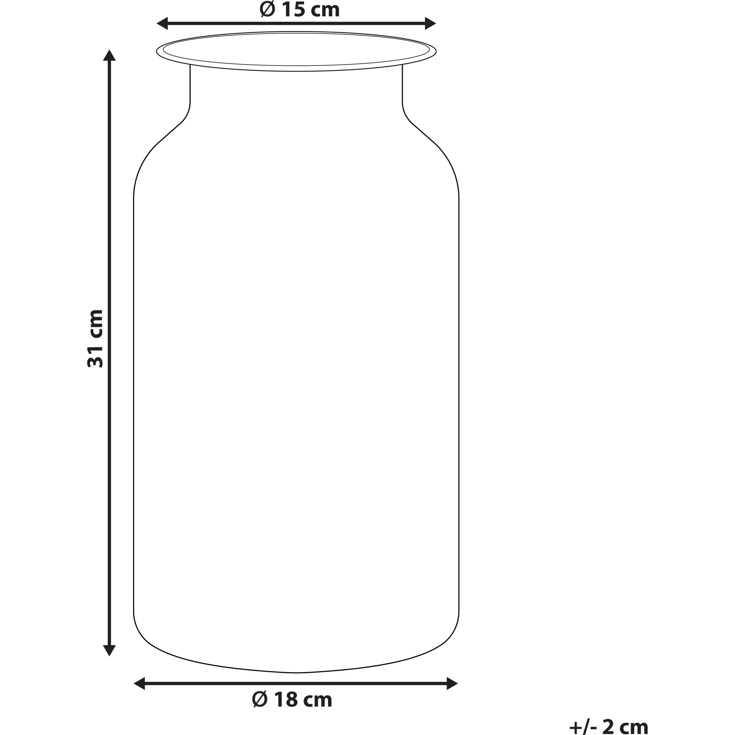 Thumbnail - Beliani, Vase, Dekovase Glas schillernd mehrfarbig 30 cm BHATURE (1 x)