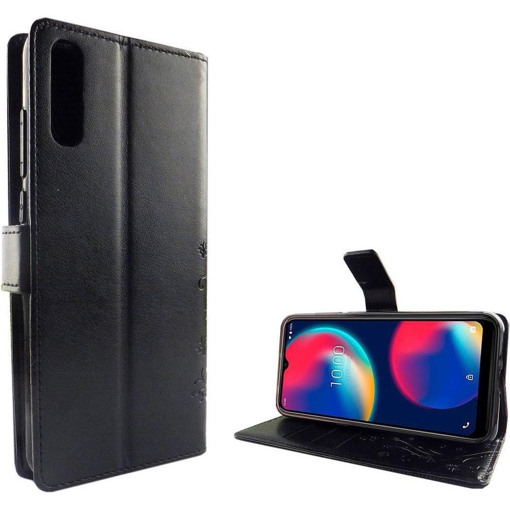 König Design Hülle Handy Schutz für Wiko View 4 Case Cover Tasche Wallet Etui Handyhülle Neu (Wiko View 4), Smartphone H...