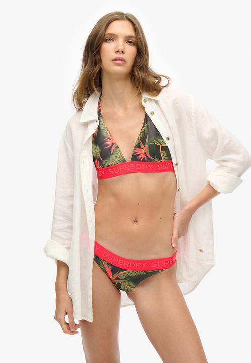 Superdry Triangel-Bikinioberteil mit Logo (L)