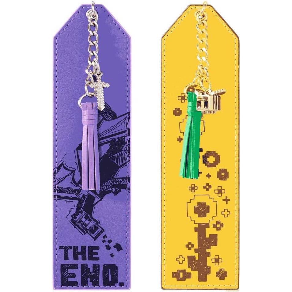 Noble Collection, Accessori per scrivania, Minecraft pack 2 marque-pages Minecraft Bee & Ender Dragon