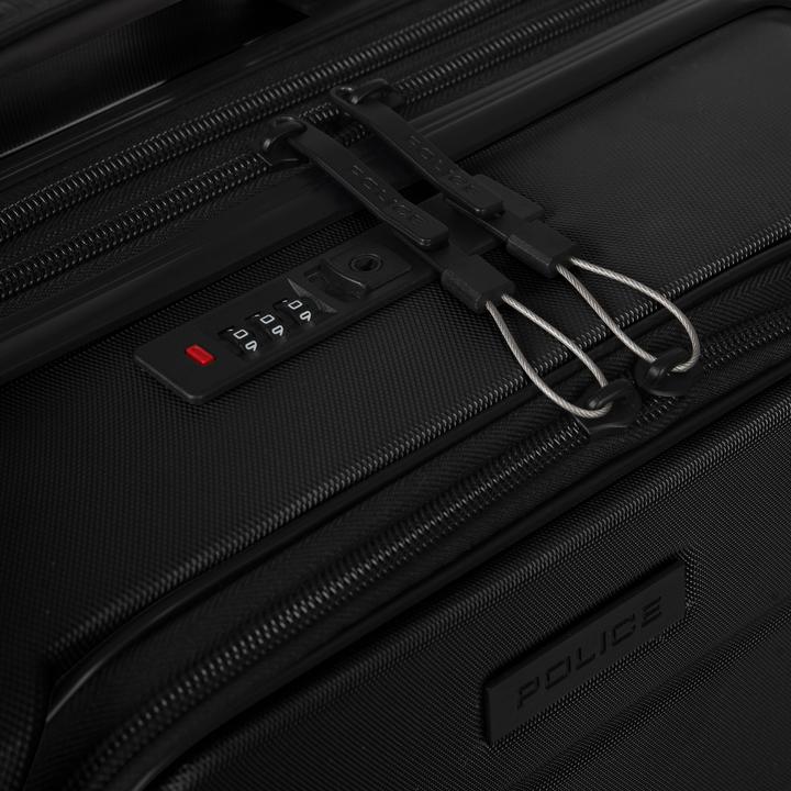 Immagine prodotto Police 4 Rollen Kabinentrolley 55 cm Laptopfach mit Dehnfalte (42 l)
