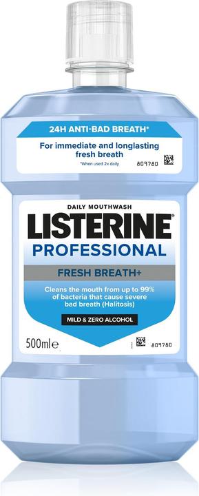 Listerine Mundwasser Professional Fresh Breath+ 500 ml (500 ml, Collutorio)
