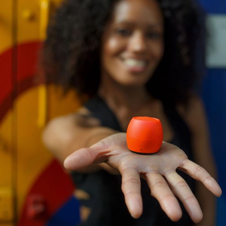 Produktbild Boompods Zero Bluetooth® Lautsprecher Freisprechfunktion, stossfest, Wasserfest Orange (5 h, Akkubetrieb)