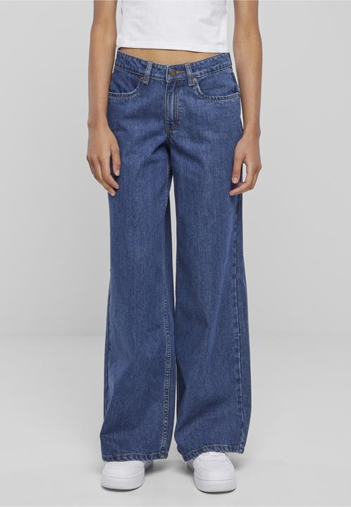 Produktbild Urban Classics Ladies Mid Waist Wide Denim (30)