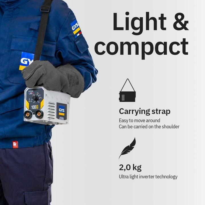 Actual product image GYS GYSMI 100A Compleet Met accessoires