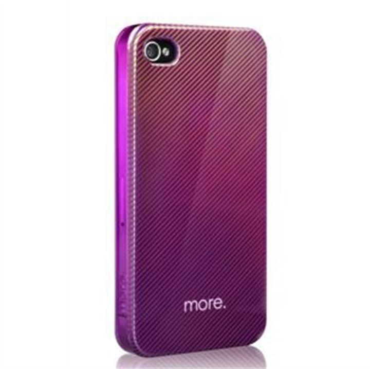 Image du produit more. Étui rigide Duplex Hologram pour iPhone 4/4S Pourpre (Apple iPhone 4s, Apple iPhone 4)