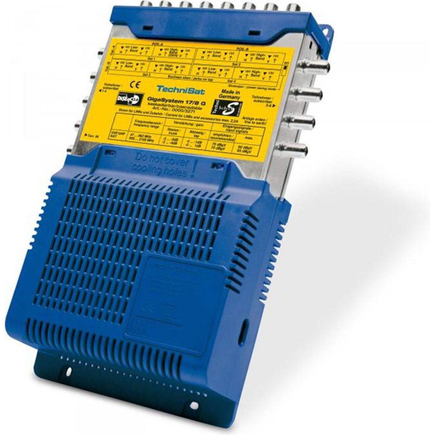 Thumbnail - TechniSat GigaSystem 17/8 G (Multischalter), SAT Zubehör, Blau, Gelb