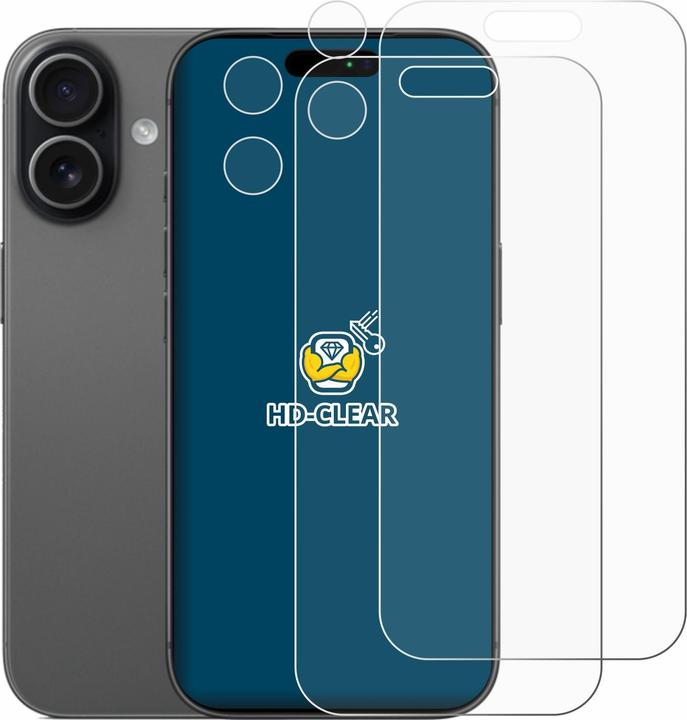 Productafbeelding BROTECT Schutzfolie für Apple iPhone 17 (Display+Kamera) Displayschutz Displayschutzfolie Folie Klar (2 Pcs., Apple iPhone 17)