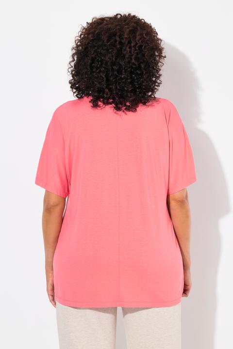 Actual product image Ulla Popken Jungle Drum Short Sleeve Graphic Tee (58)