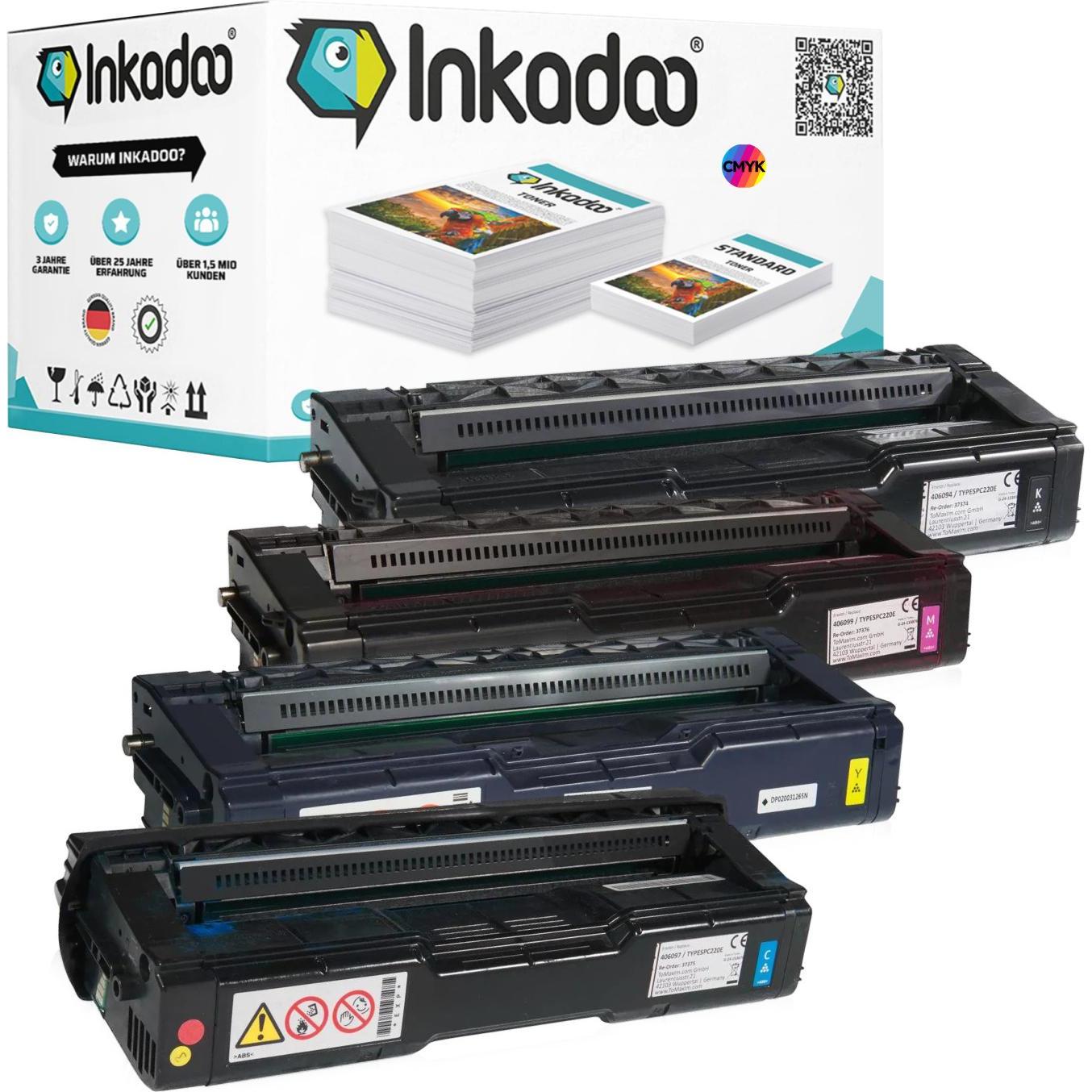 Inkadoo Toner kompatibel mit Ricoh 406106 / TYPESPC220E Toner, Toner