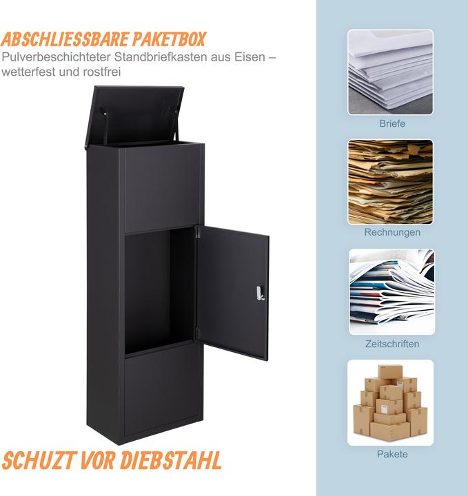 Actual product image Relaxdays parcel box