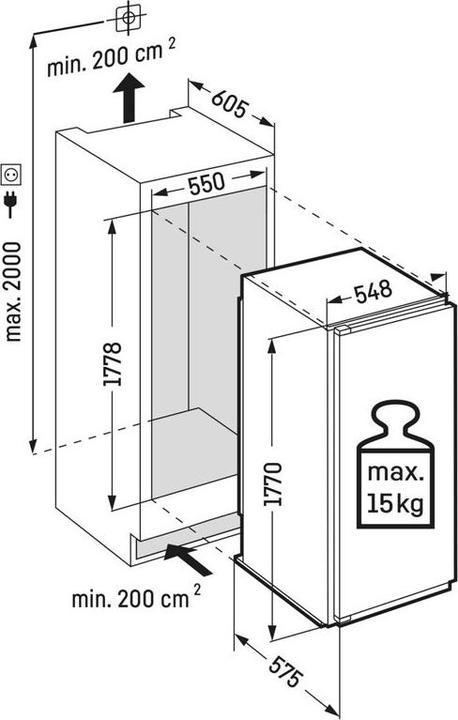 Produktbild Liebherr Liebherr-Integrierbarer Kühlschrank mit BioFresh-IKBc 3454-26-091603251 (304 l)