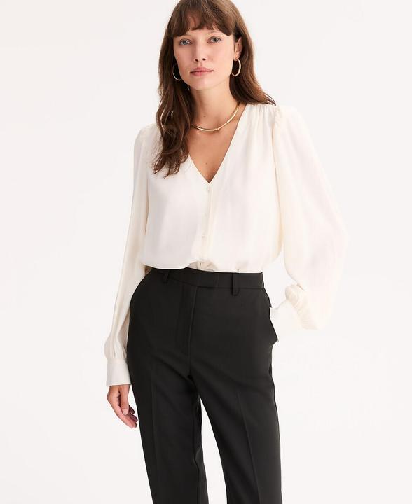 Actual product image Anne Weyburn Langärmelige Bluse mit V-Ausschnitt (50)