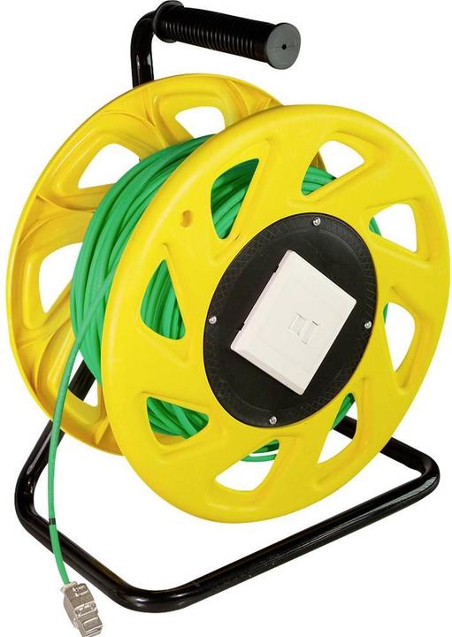 Produktbild LogiLink Mobile Kabeltrommel Cat.7 S/FTP, PUR, 60 m (S/FTP, CAT7, 60 m)