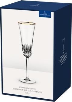 Produktbild Villeroy & Boch Sektkelch, Set 2tlg. Grand Royal Gold (12 cl, 2 Gläser, Sektgläser)