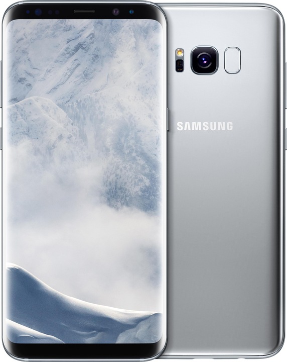 Produktbild Samsung Galaxy S8+ (64 GB, Arctic Silver, 6.20", Single SIM, 12 Mpx, 4G)