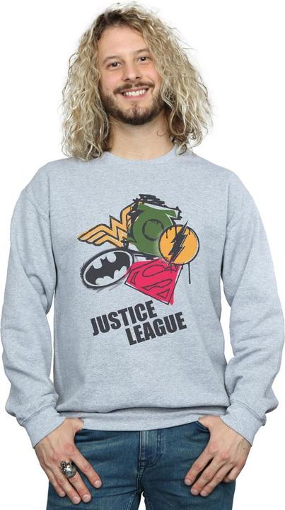 Produktbild Justice League Spray Logos Sweatshirt (L)