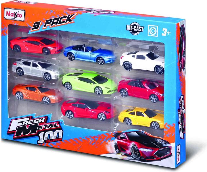 Maisto Coffret de 9 voitures de voyageurs / à partir de 3 ans