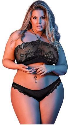 Produktbild Magic Silk Halter Bandeau & Panty Set (L, XL)