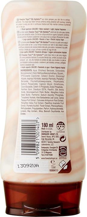 Actual product image Hawaiian Tropic Silk Hydration (Sun cream face, SPF 30, 180 ml, 222 g)