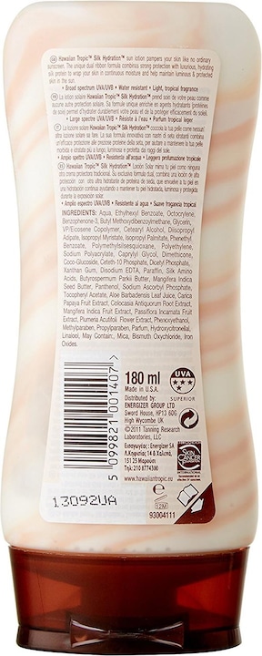 Actual product image Hawaiian Tropic Silk Hydration (Sun cream face, SPF 30, 180 ml, 222 g)