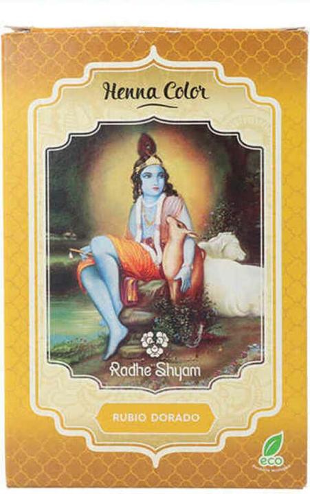 Actual product image Radhe Shyam Henna Rubio Dorado Polvo Radhe 100g (Golden blonde)