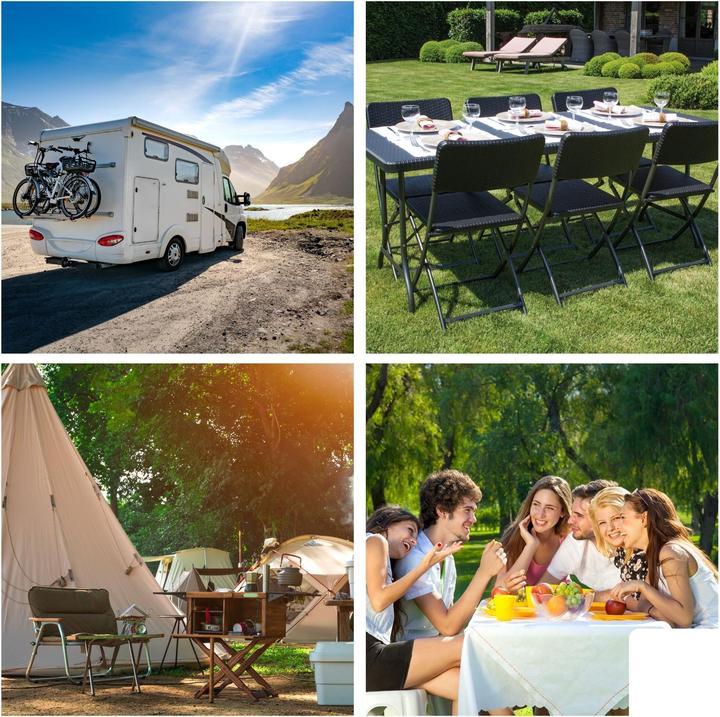 Produktbild Perel Klapptisch RattanOptik