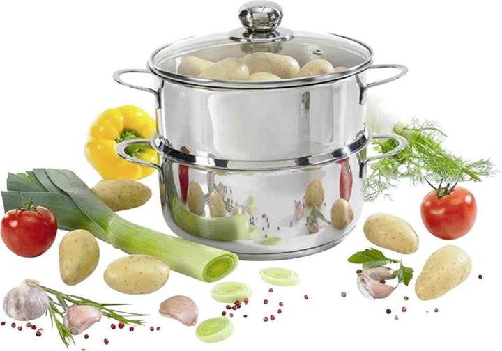 Produktbild Krüger Biodünster Kartoffeldämpfer (20 cm, Dampfkochtopf, Edelstahl)